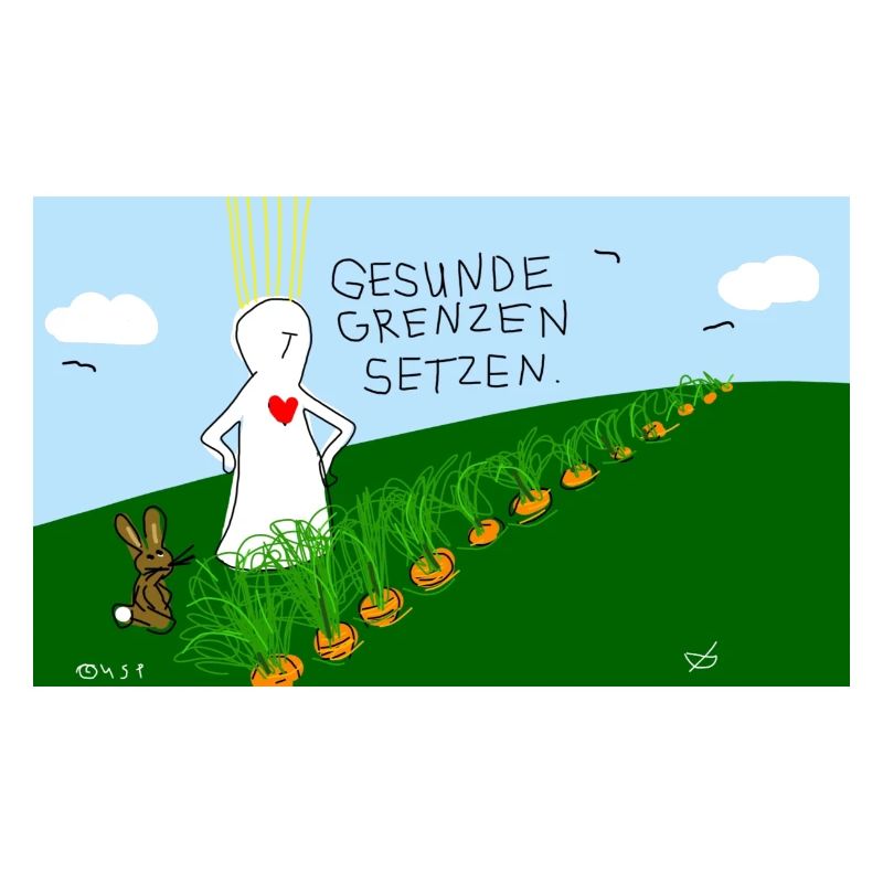 Gesunde Grenzen setzen.