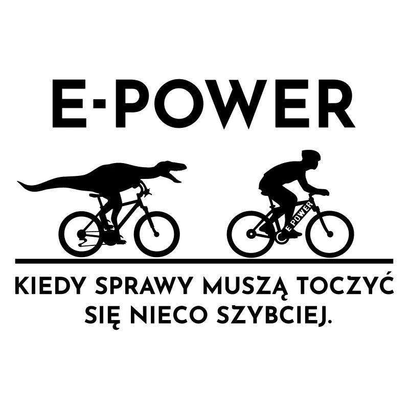 Welociraptor ściga e-rowerzystę