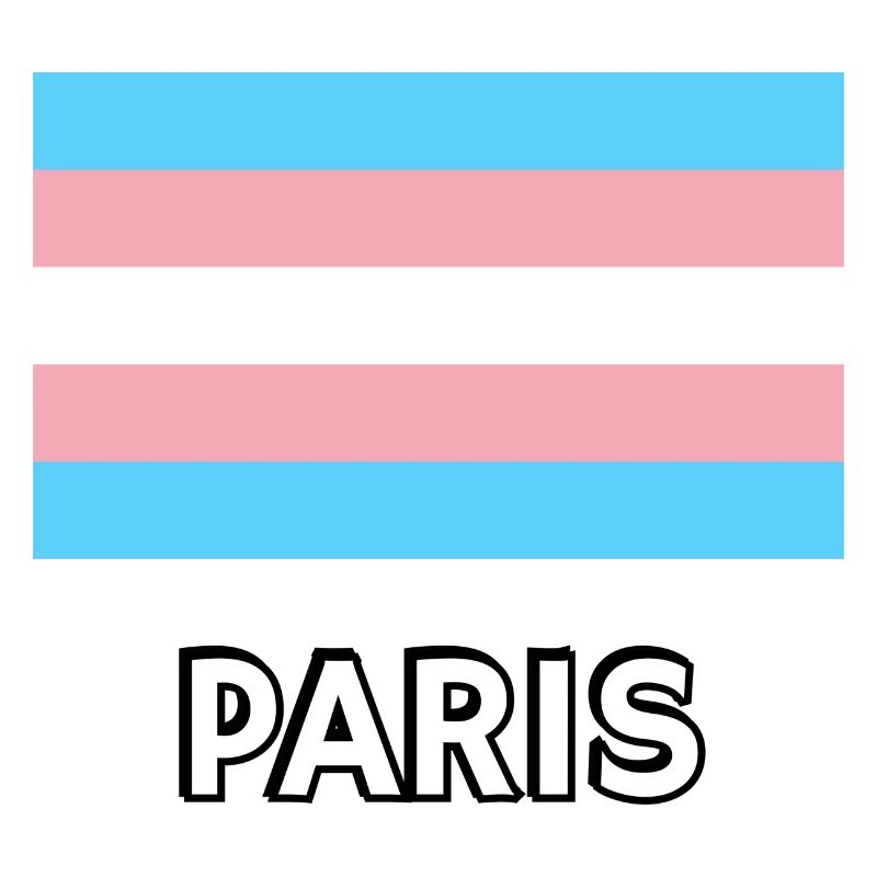 Trans Pride Flagge Paris