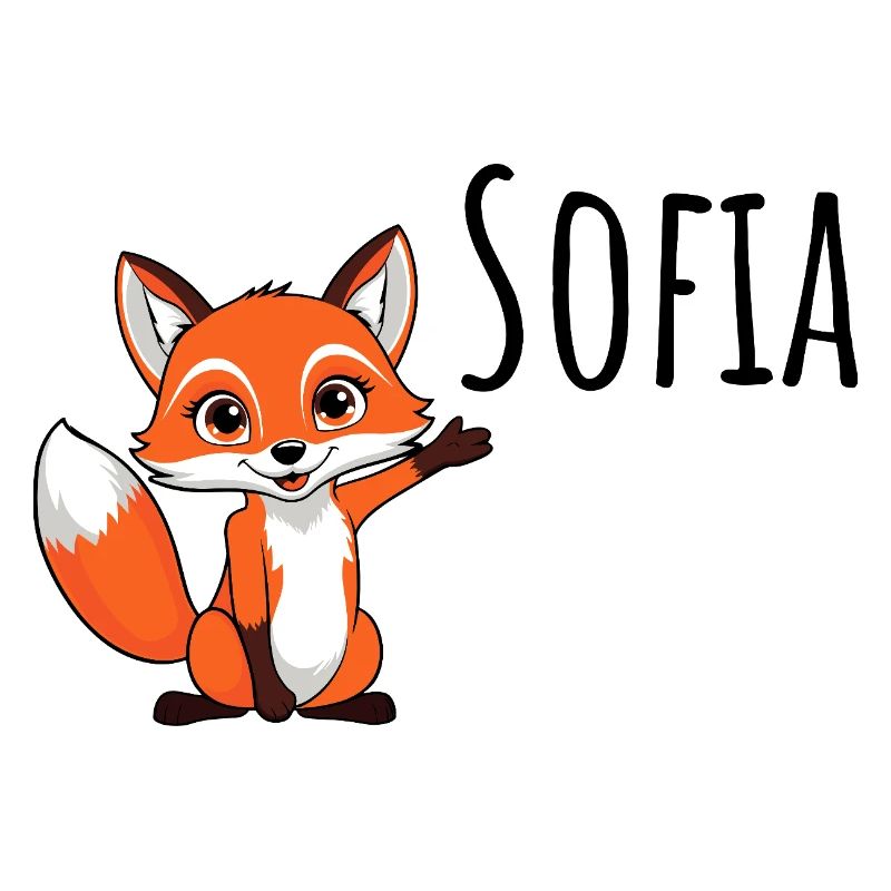 renard - Je m’appelle Sofia - animal mignon de la forêt