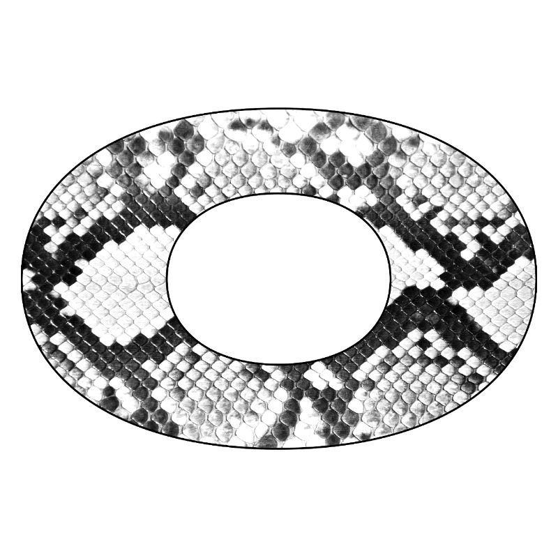 Snake pattern letter o