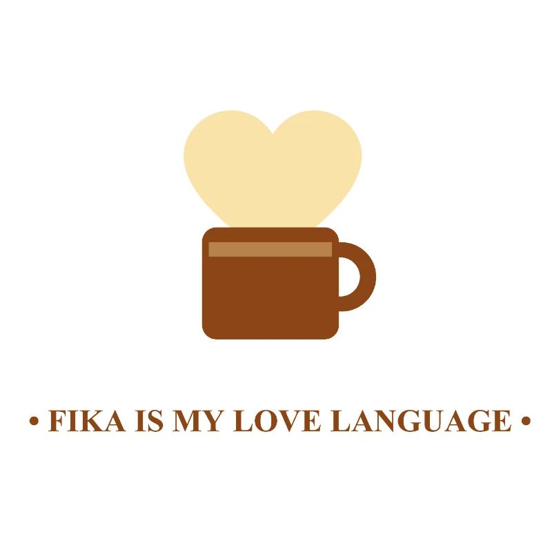 Coupe avec cœur Fika Message