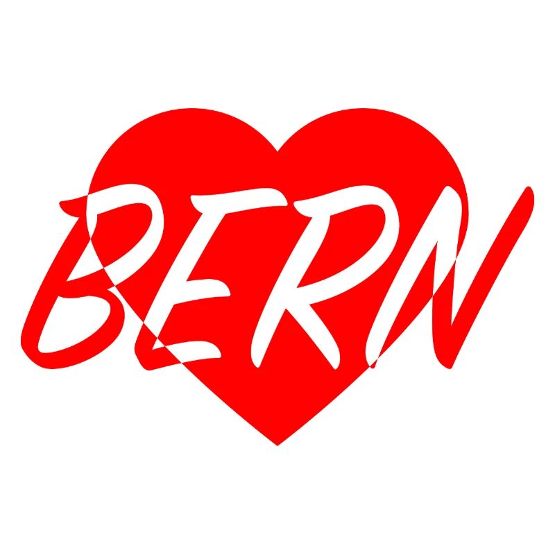 I LOVE BERN Heart Pattern