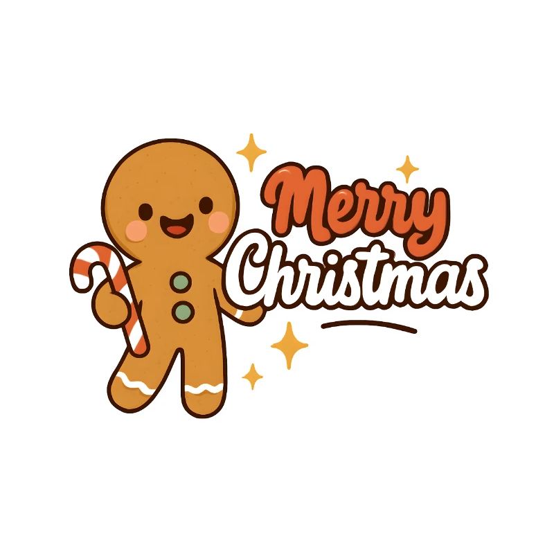 Ginger Christmas Cute Candy Cane