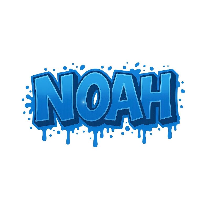 Graffiti Name NOAH Gift Ideal Printable on t