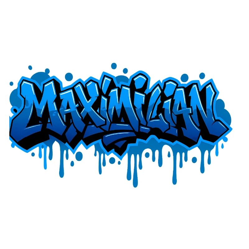 Graffiti MAXIMILIAN Name Geschenk Ideal Printabl