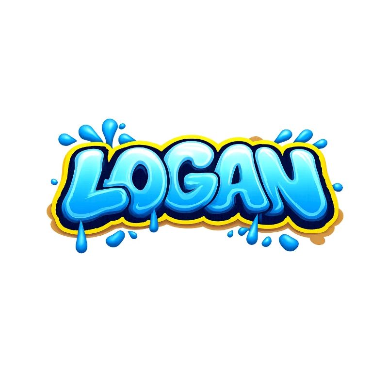 LOGAN GRAFFITI NAME FOR PERFECT GIFT PRINTABLE 