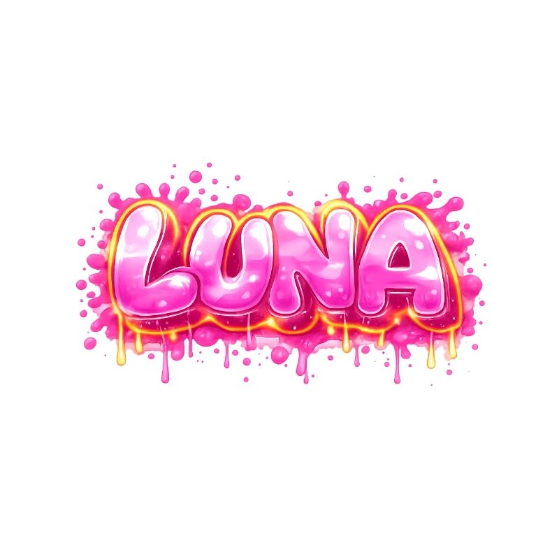 LUNA GRAFFITI NAME FOR PERFECT GIFT PRINTABLE 