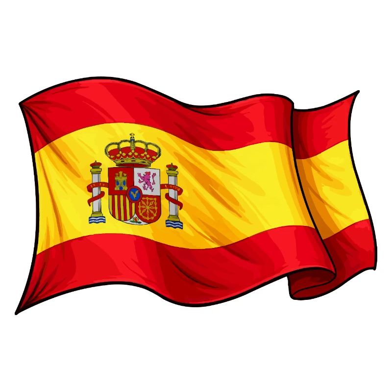 Spanish Flag Wave Design