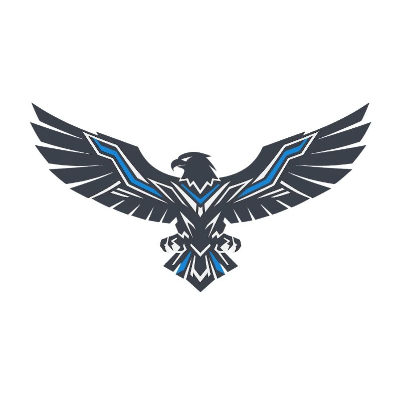 Geometric Eagle Blue