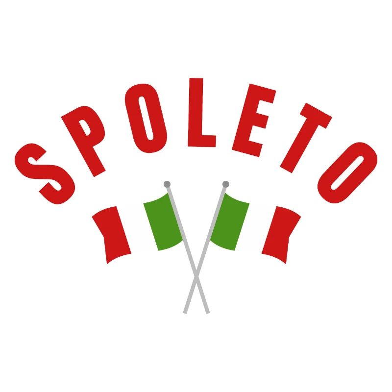 Drapeaux italiens de Spoleto