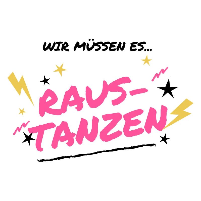 Raus Tanzen Neon Graffiti