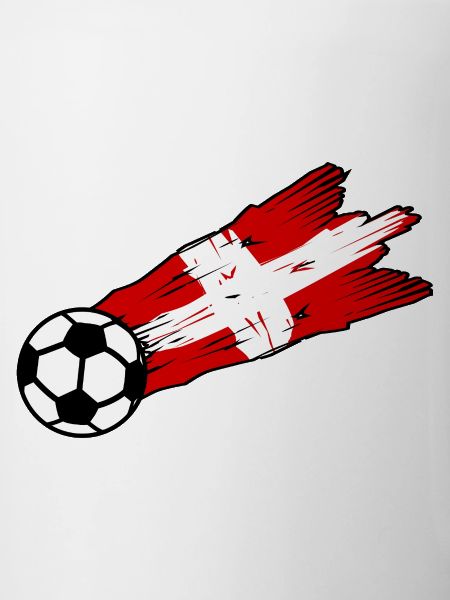 Schweizer Fußballflaggen-Spritzkunst