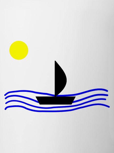 Mit dem Boot auf dem Meer