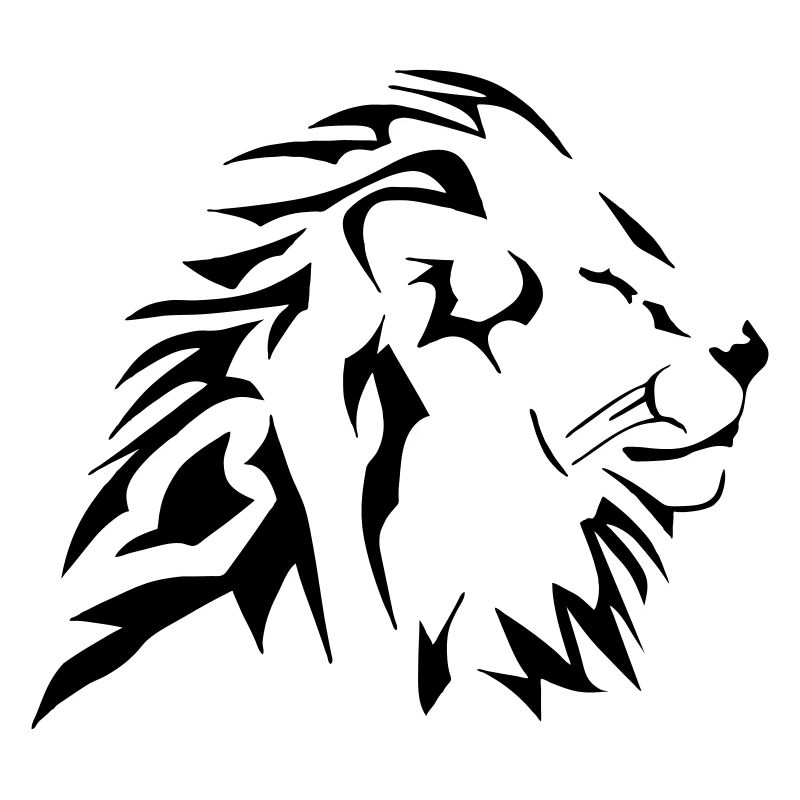 tshirt lion tribal vectoriel