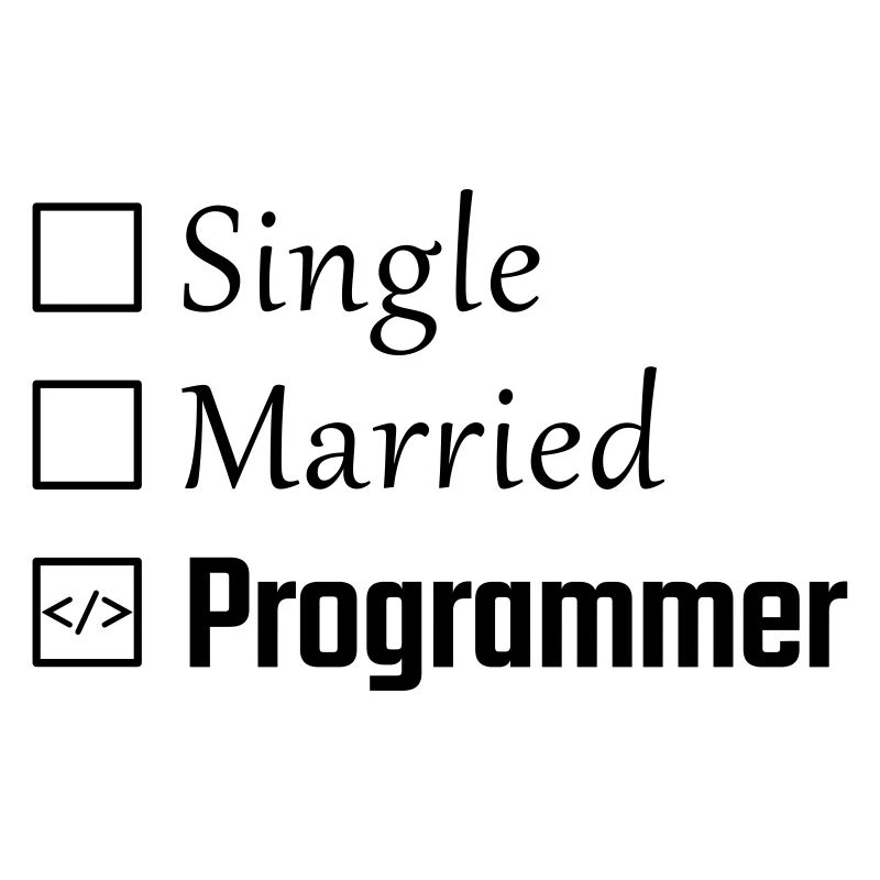 Célibataire, marié, programmeur