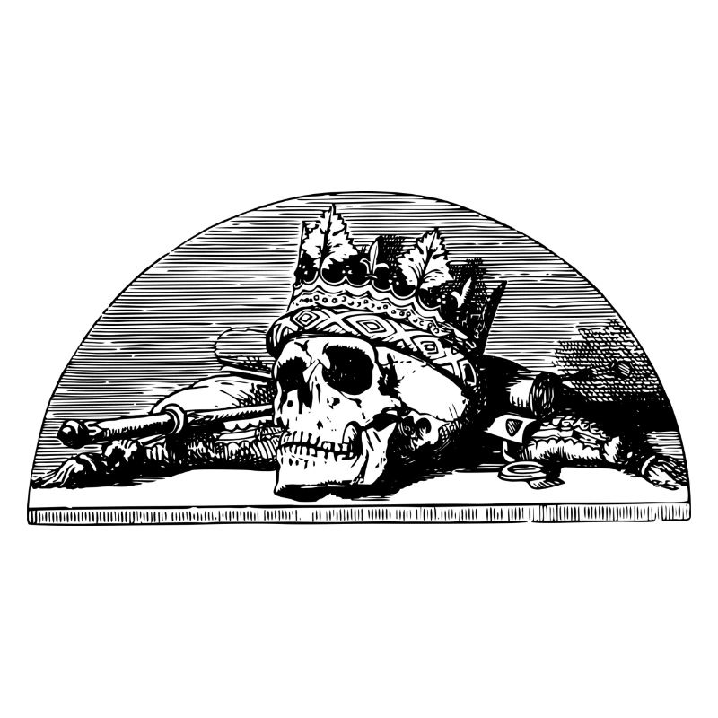 skull with crown