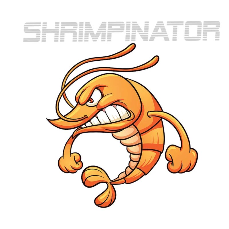 Shrimp with saying