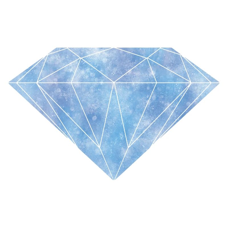 Blauer Diamant Kristall Edelstein