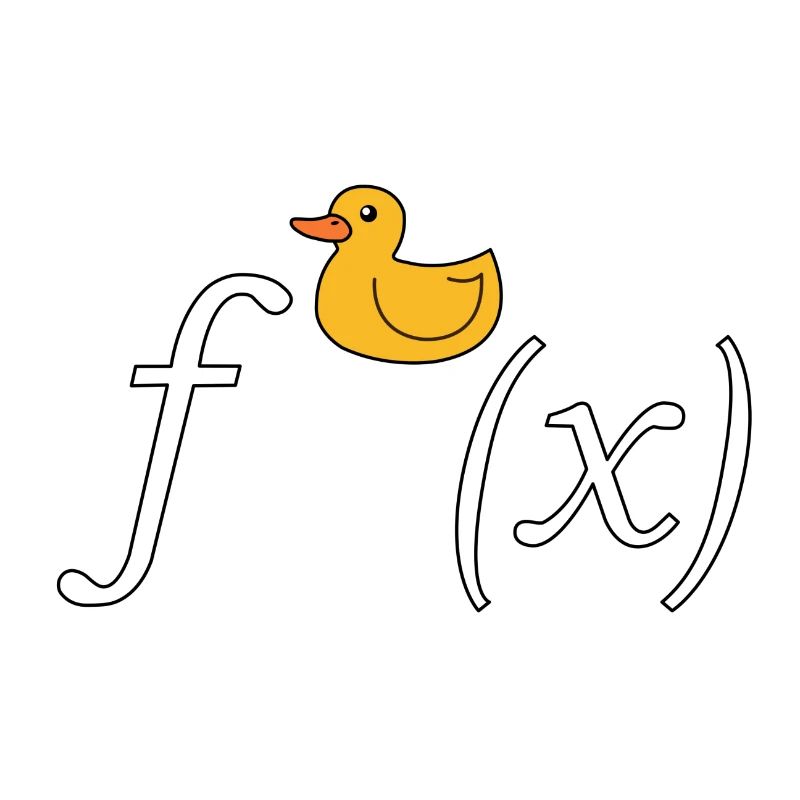 Ente Ableitung Mathe Witz (ohne Text)