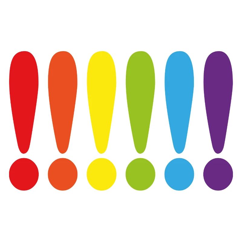 MARQUE D'EXCLAMATION RAINBOW