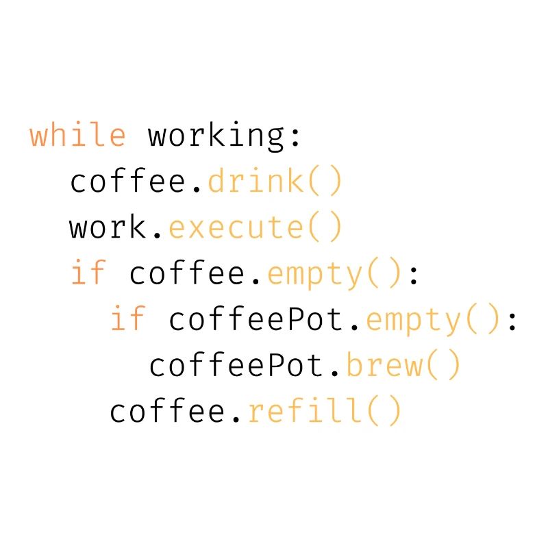 Drink Coffee, Execute Work, Refill - Light