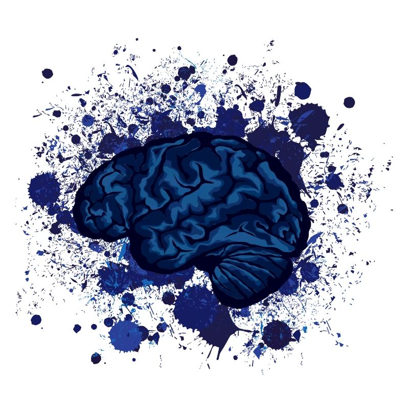 brain brains design fancy stain