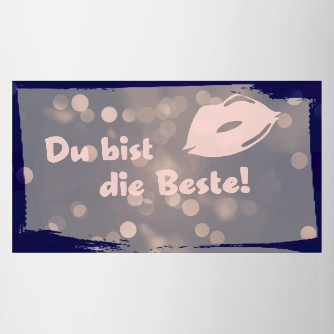 Du bist die Beste! Symbol und Muster