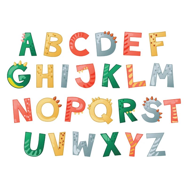 DINO ABC Alphabet Einschulung Kind