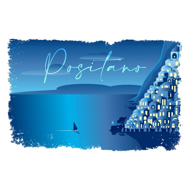 Minimal Positano Night
