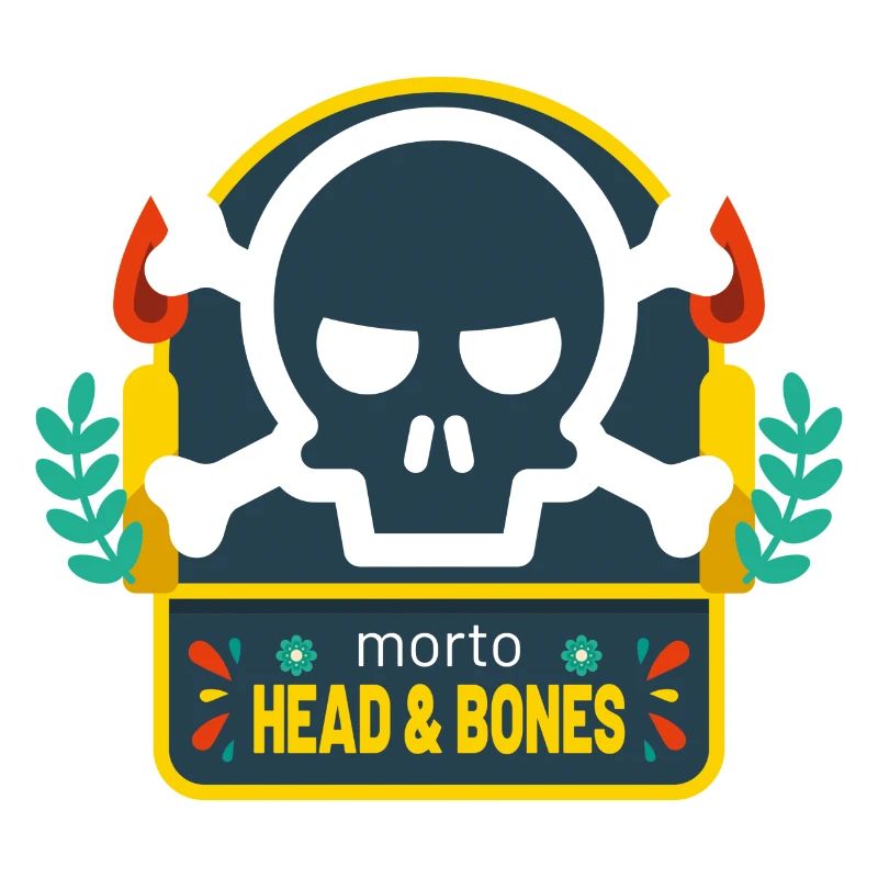 Head and bones candle