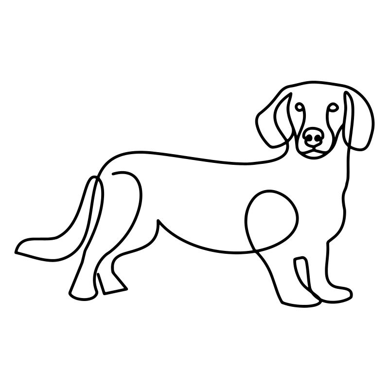 Dackel Line Art