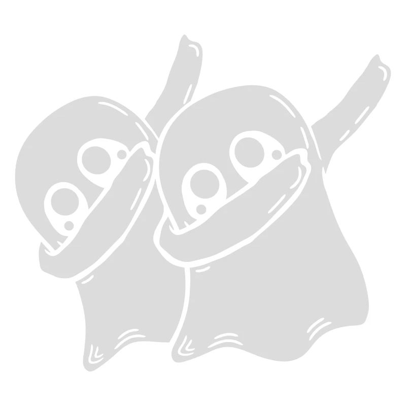 Friends Team Dabbing Ghosts