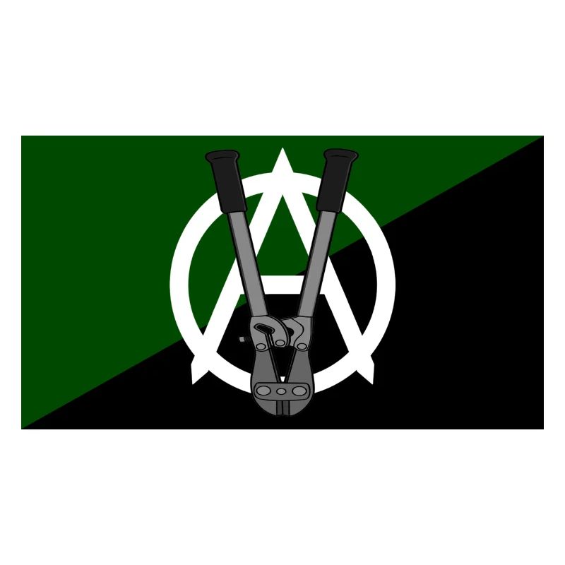 Drapeau de l’anarchisme végétalien