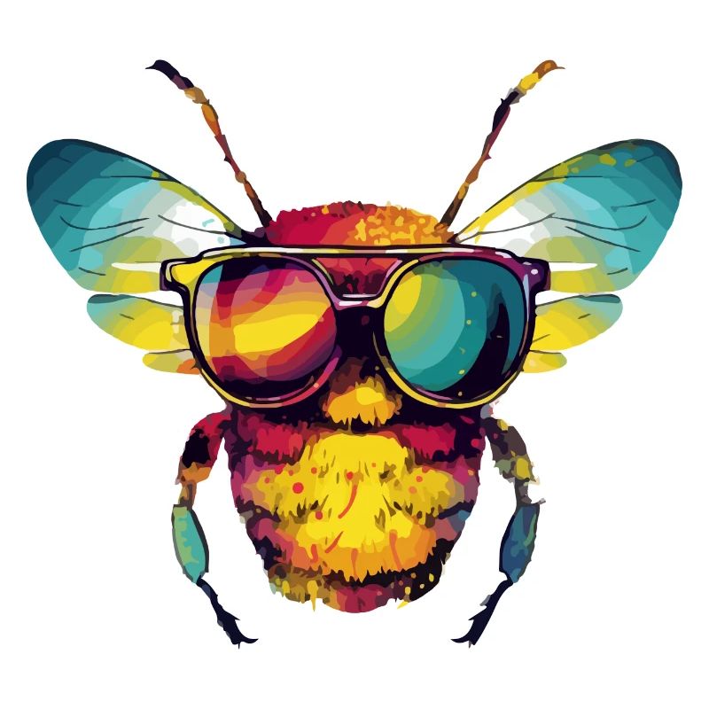 Zoe the bespectacled bee