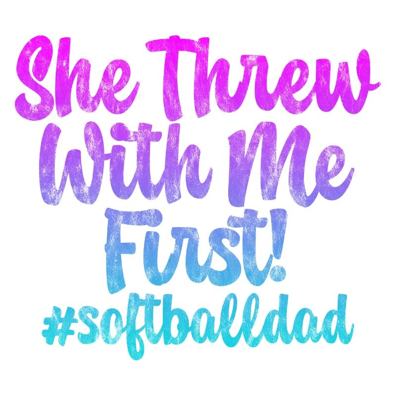 Elle a jeté avec moi le premier #softballdad 3