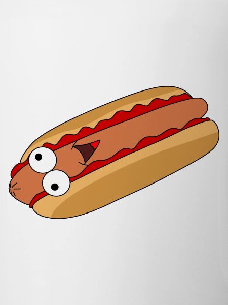 Hot dog with face