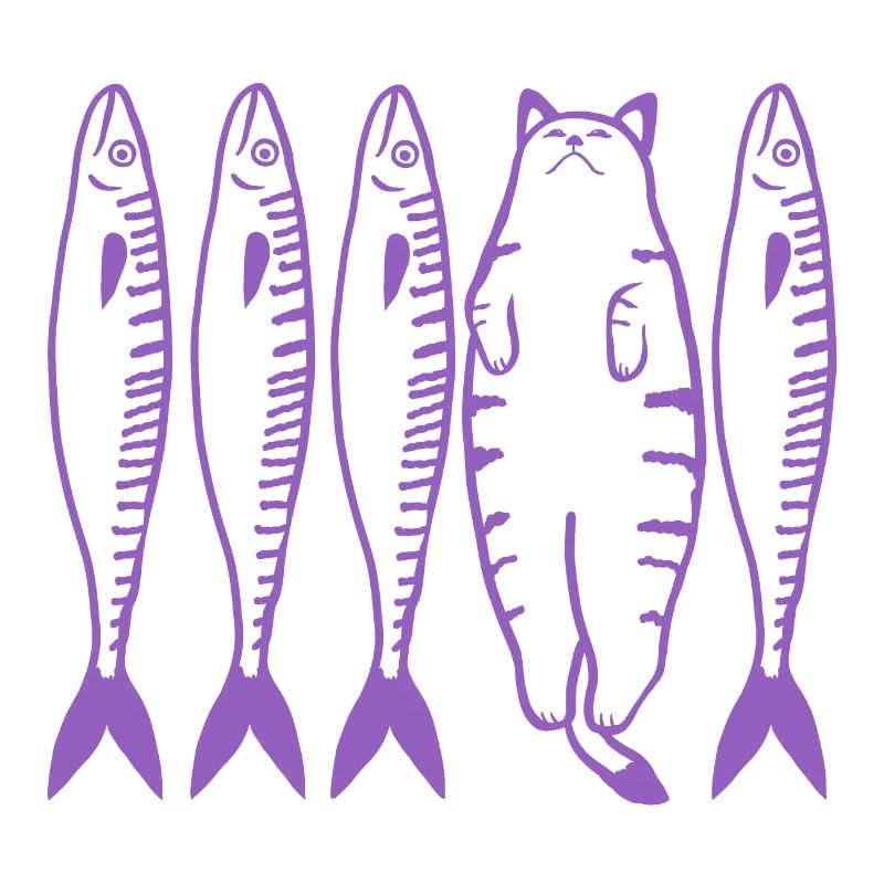 Die lila Katze