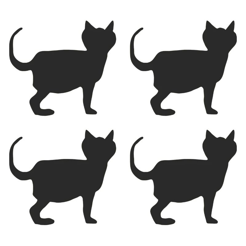Chats noirs 4 plis