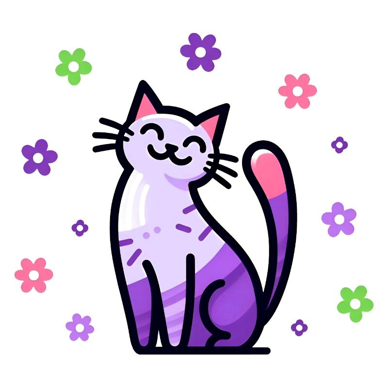 Chat heureux