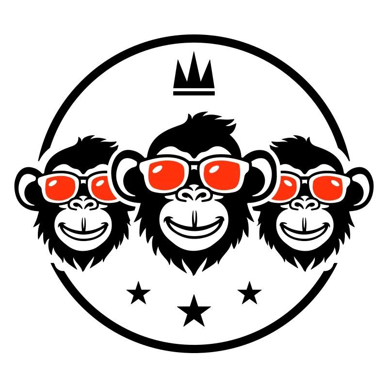 Lunettes de soleil Monkey Party Team