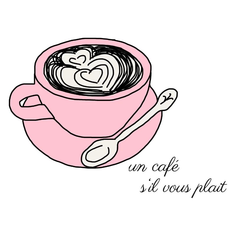 Ein Kaffee, bitte. Rosa