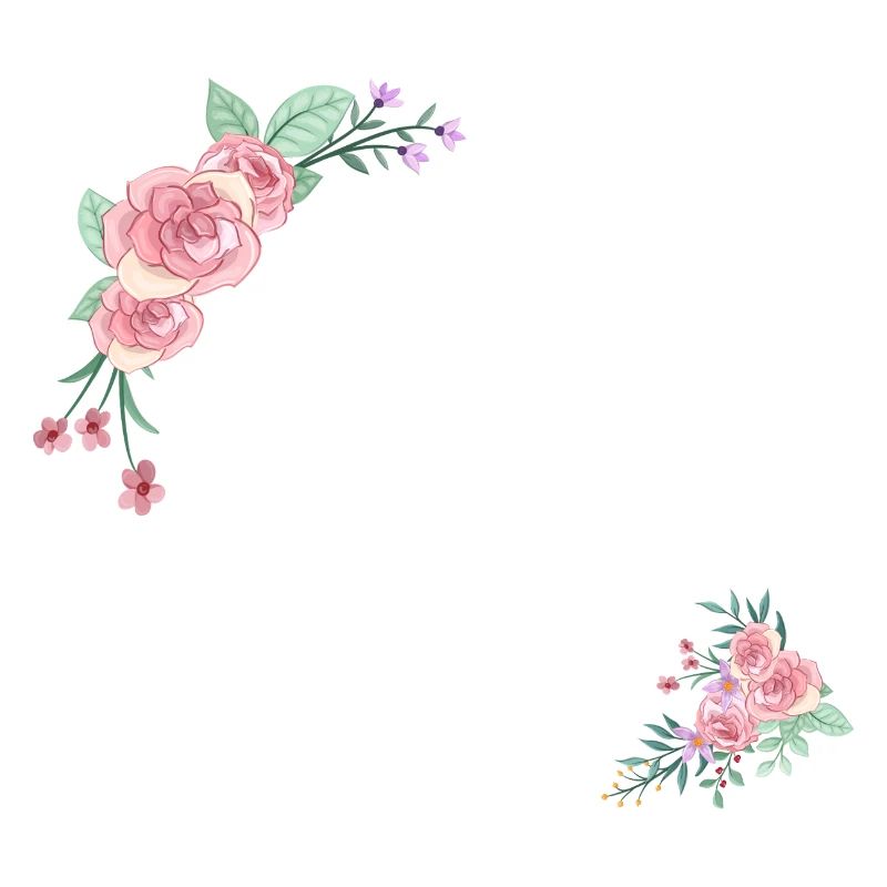 Lettre o fleurs