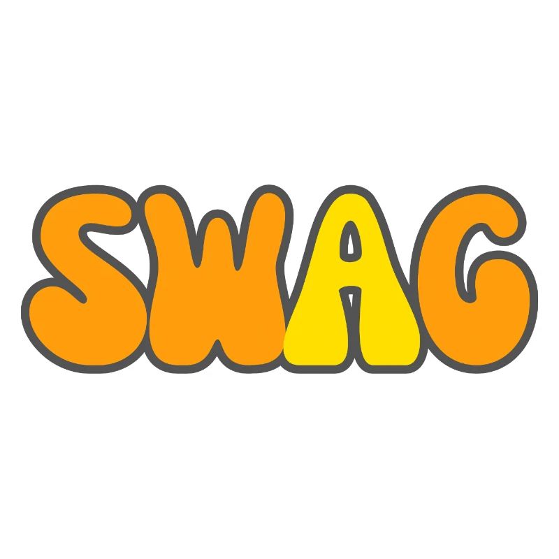 Modern Typography Cool Art Studio Brand Logo Swag