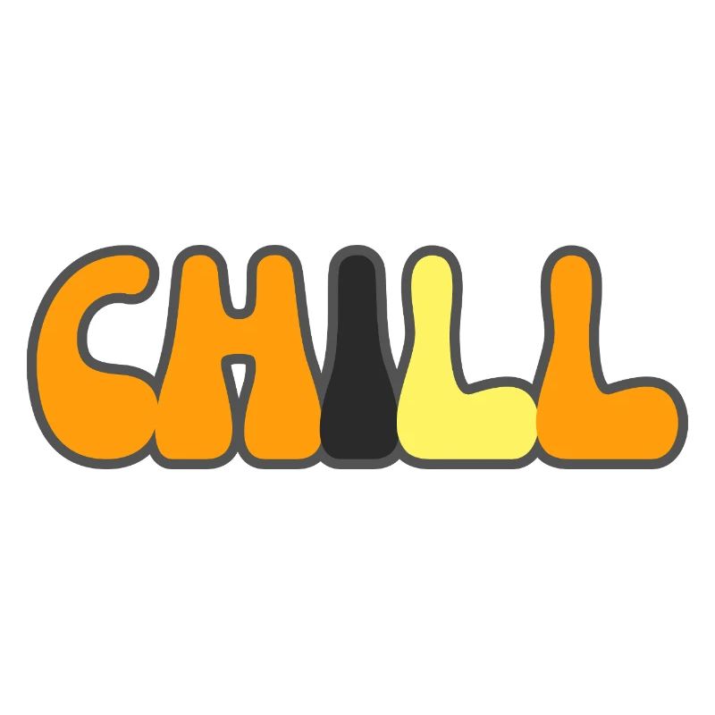 Modern Typography Cool Art Studio Brand Logo chill