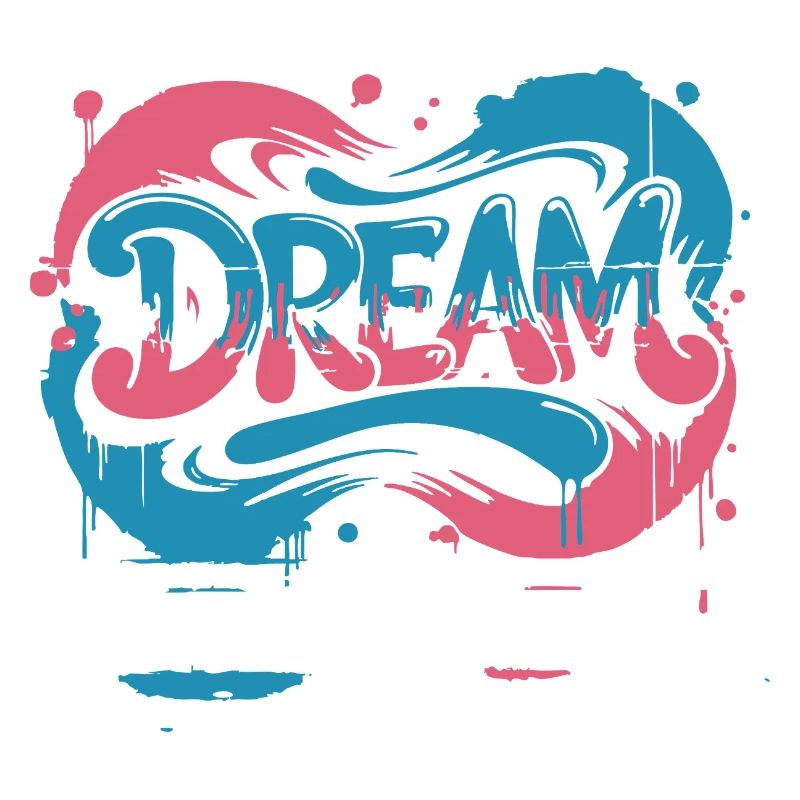 DREAM Graffiti Design voller Farbe und Motivation
