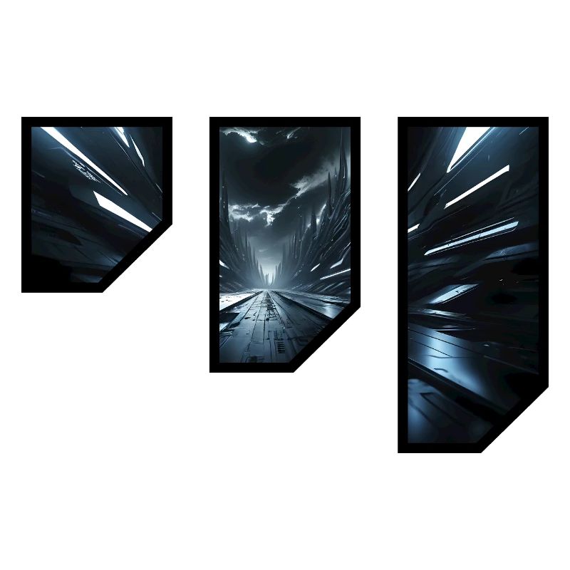 Futuristisches Sci-Fi-Korridor-Design
