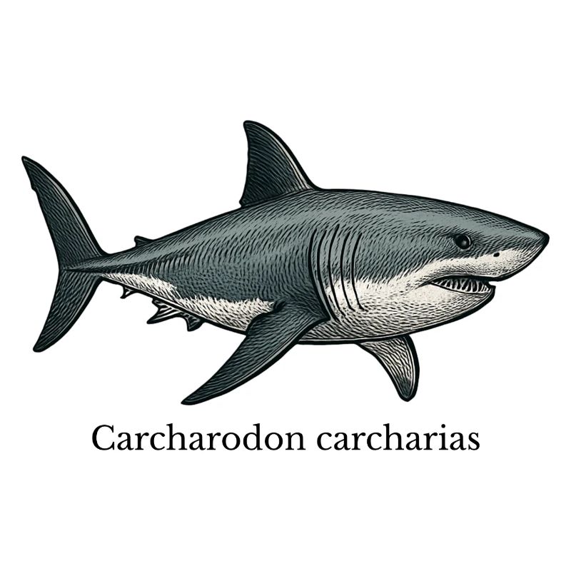 Carcharodon carcharias great white shark