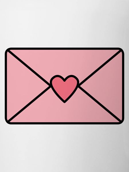Love letter with heart