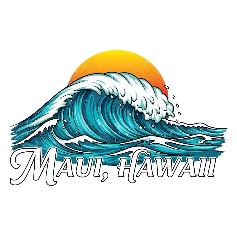 Magic Waves Maui Hawaii Sunset
